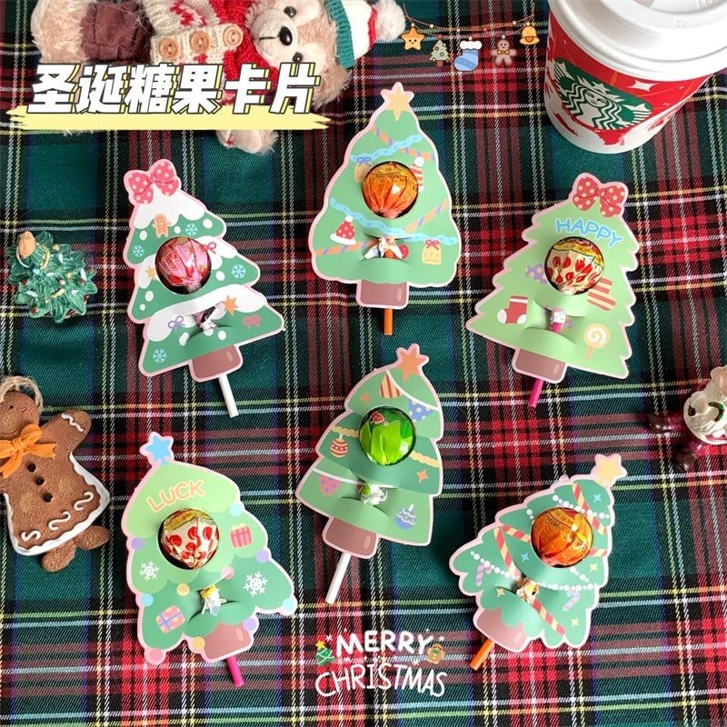  Trang Trí Thiệp Que Kẹo Giáng Sinh 