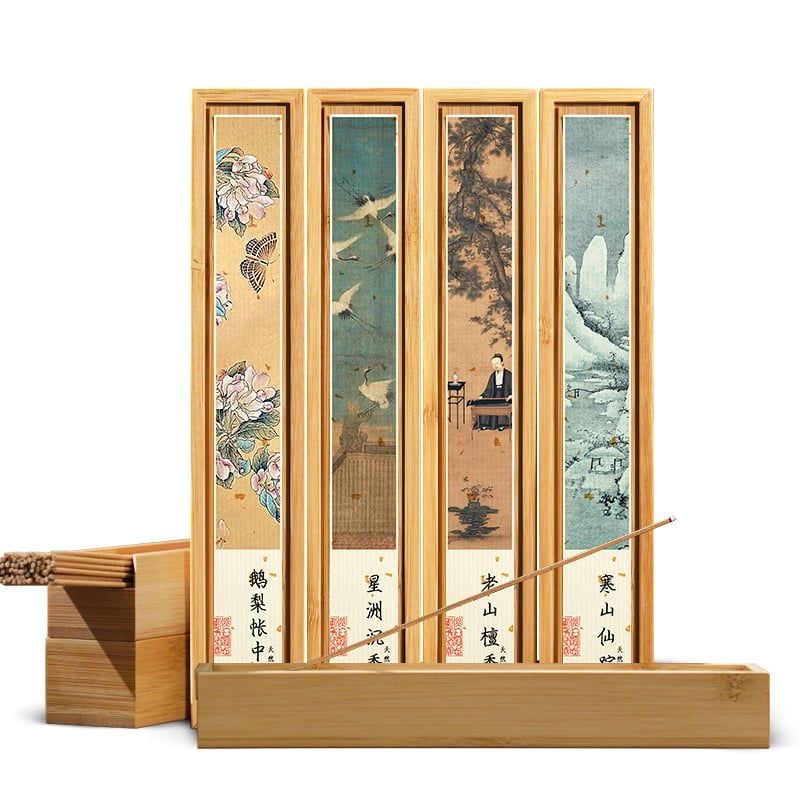  Nhang Gỗ Đàn Hương Hộp Tre 