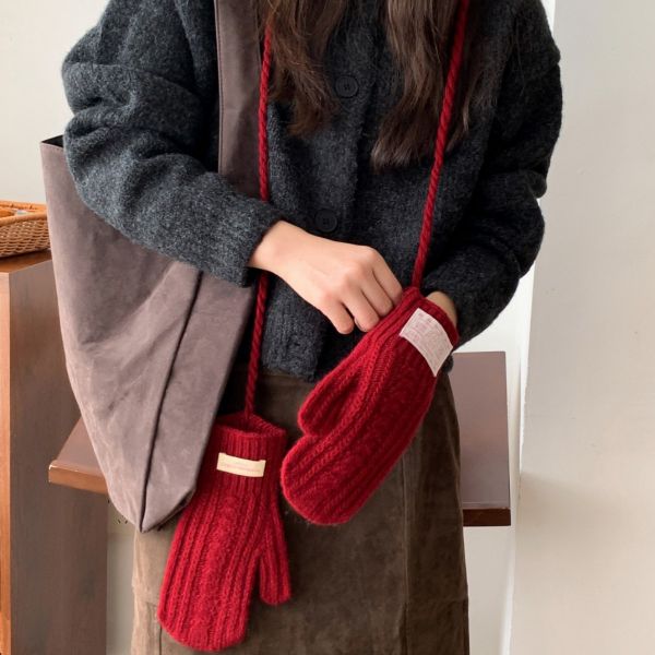  Găng Tay Dệt Kim Cozy 