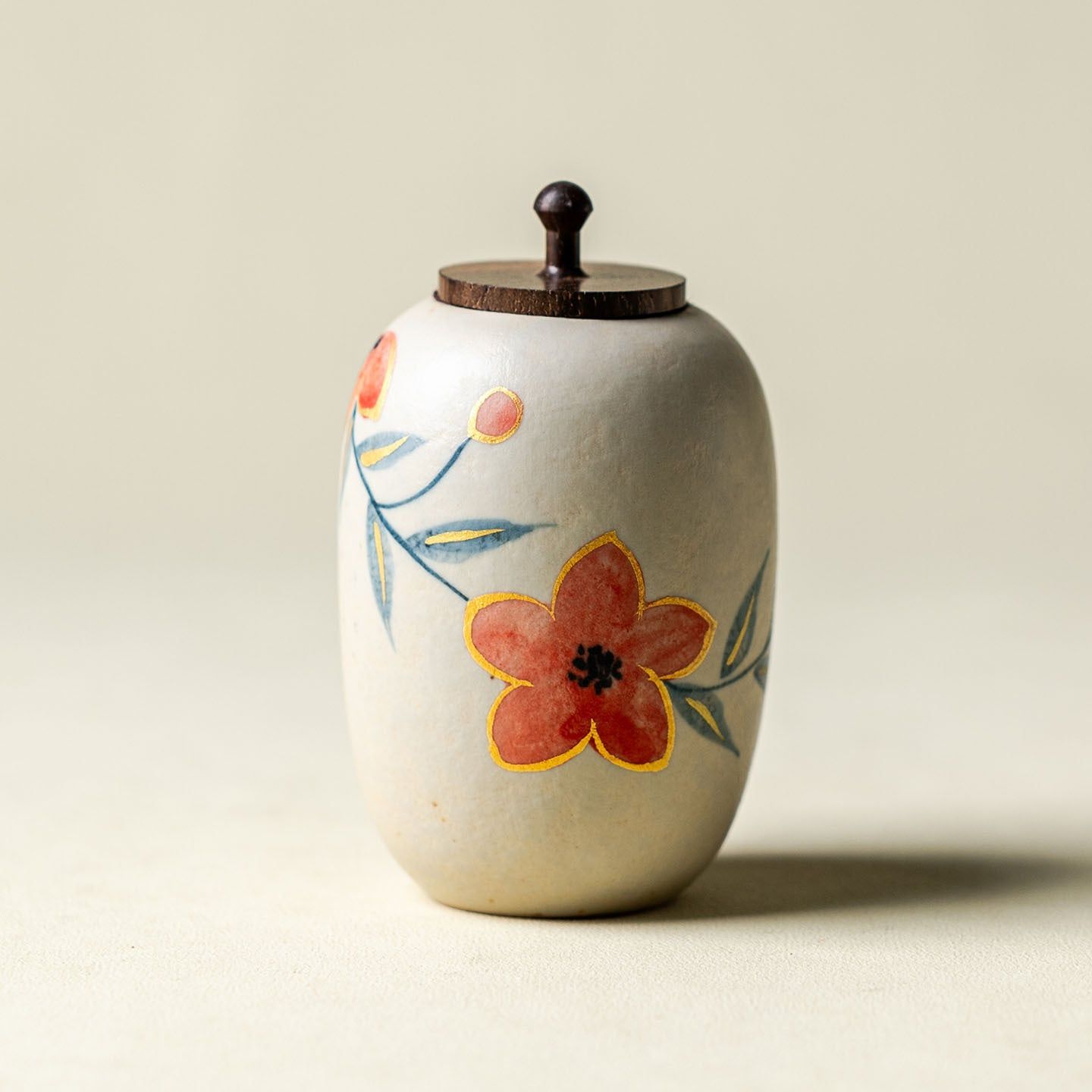  Hũ Đựng Trà Mộc Hoa Vẽ Tay 