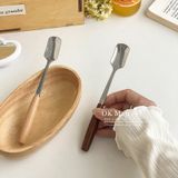  Thìa Vuông Cán Gỗ 