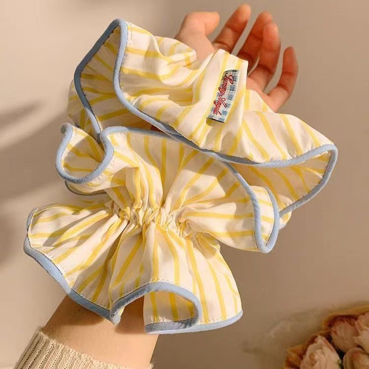  Scrunchie Butter Yellow Stripe 