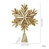  Trang Trí Đỉnh Cây Thông Bông Tuyết Gold 