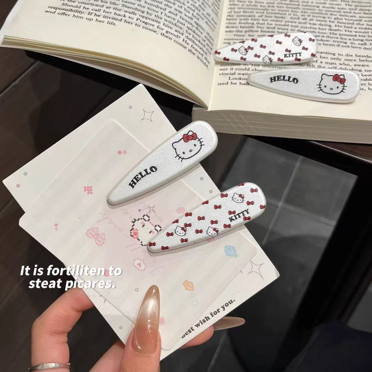  Kẹp Tóc Hình Giọt Nước Hello Kitty 