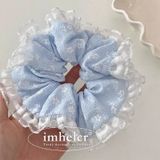  Scrunchie Xanh Ren Hoa Nhí 