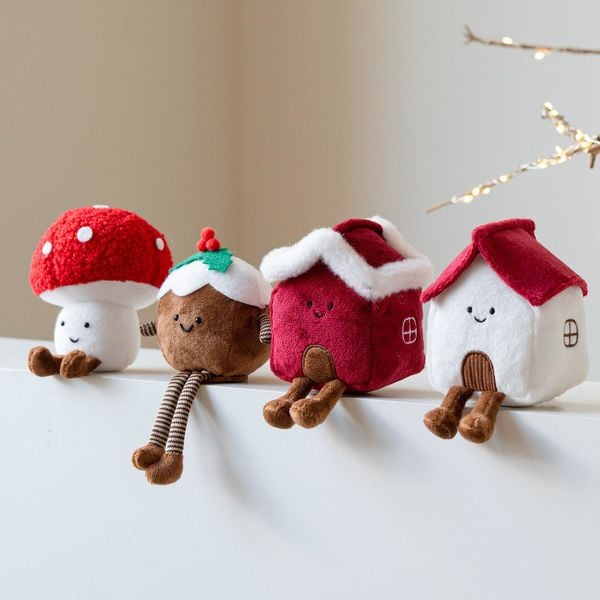  Ngôi Nhà Nhồi Bông Mini Trang Trí Giáng Sinh 