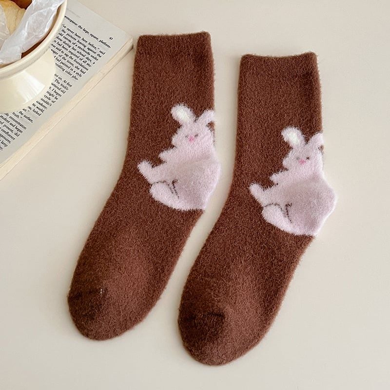  Tất Lông Mềm Fluffy Bear 