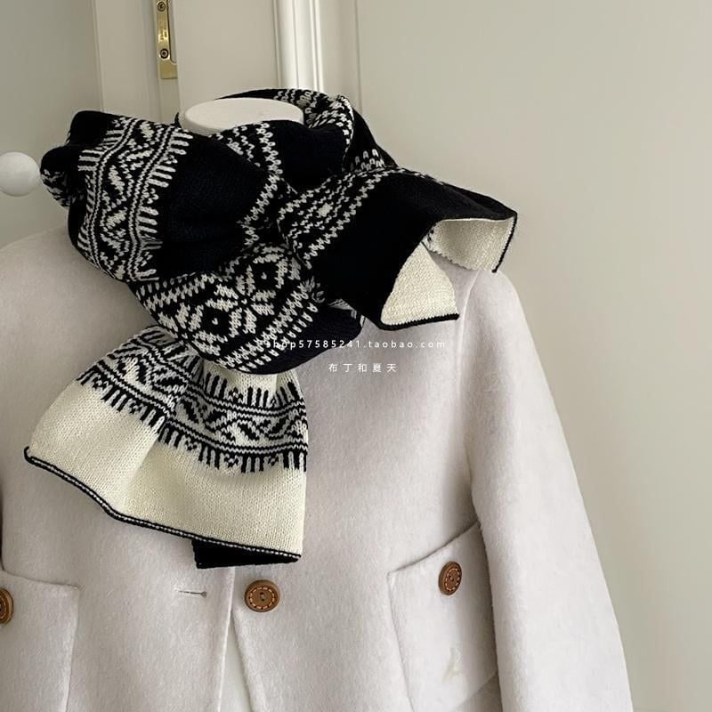  Khăn Quàng Cổ Fair Isle 