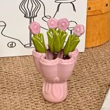  Set Dĩa Ăn Trái Cây Hoa Tulip 
