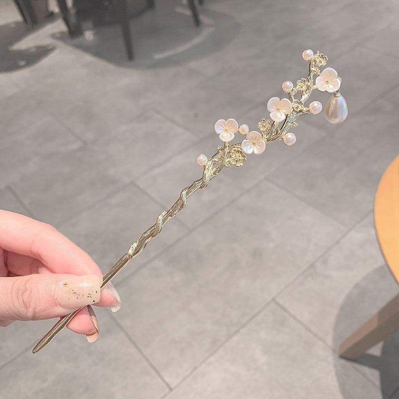  Trâm Cài Tóc Hoa Mận Ngọc Mai 