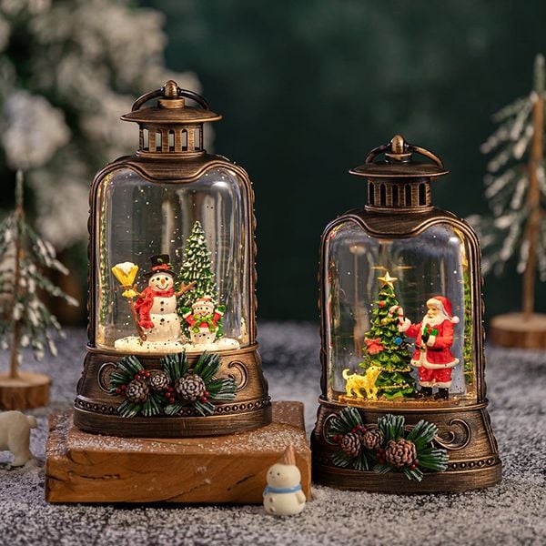  Hộp Nhạc Đèn Lồng Christmas Cổ Điển 