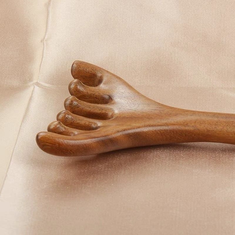  Lược Massgae Gỗ Đàn Hương Cán Dài 