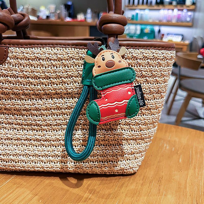  Móc Khoá Da Hình Santa Và Tuần Lộc 