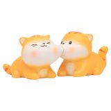  Tượng Đôi Mèo Thơm Má 