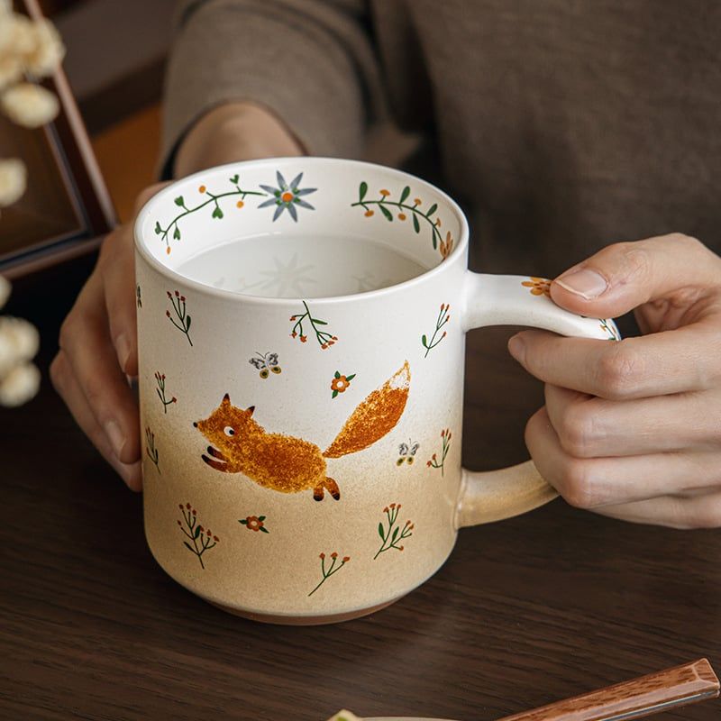  Cốc Gốm Cáo Nhỏ 