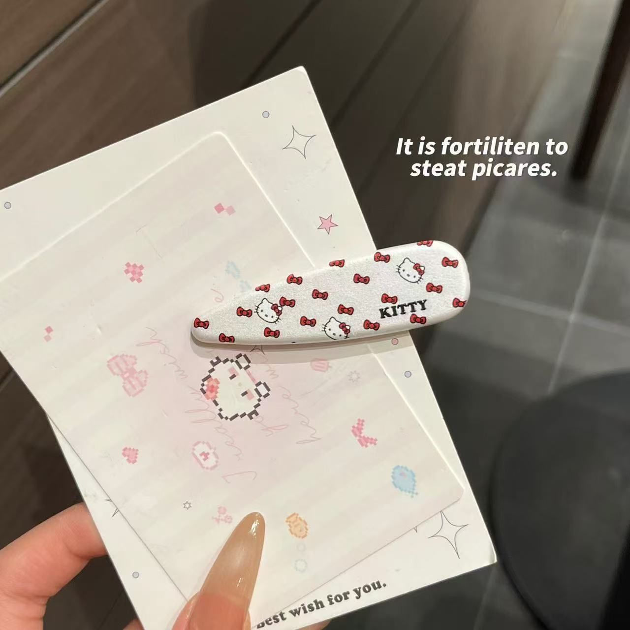  Kẹp Tóc Hình Giọt Nước Hello Kitty 