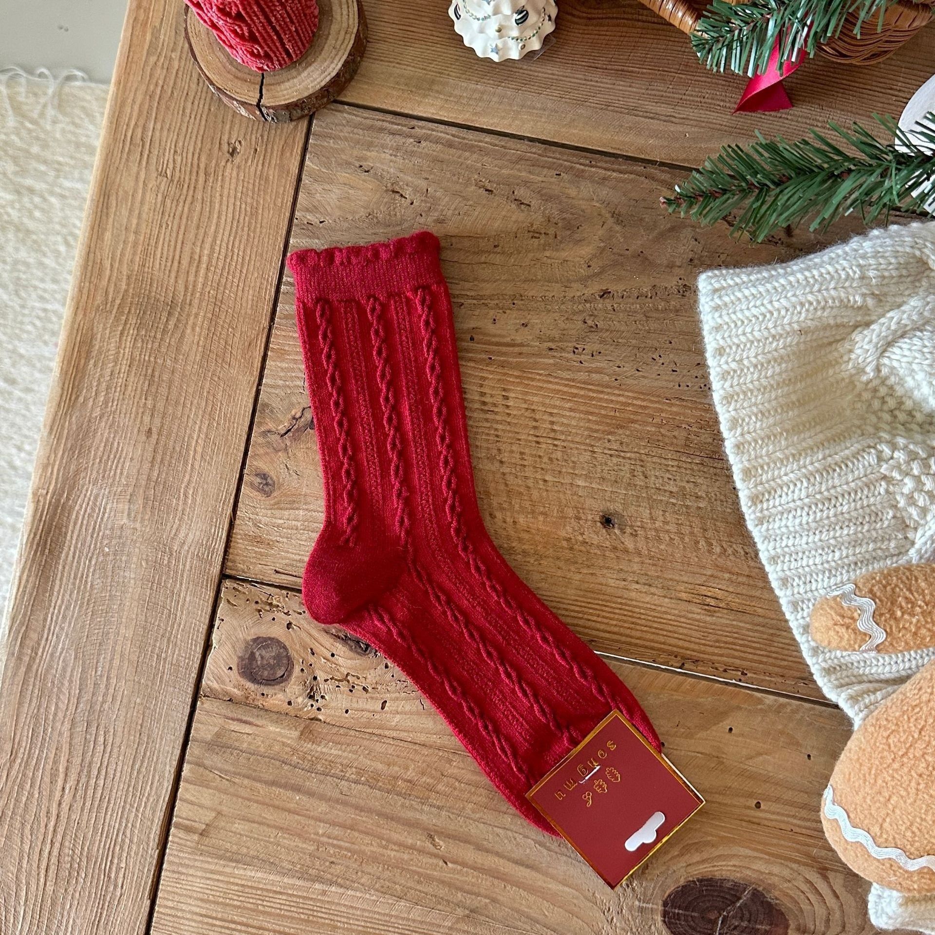  Tất Len Mori Cream 