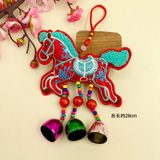  Dây Treo Ngựa Thêu Chuông Ngũ Sắc 