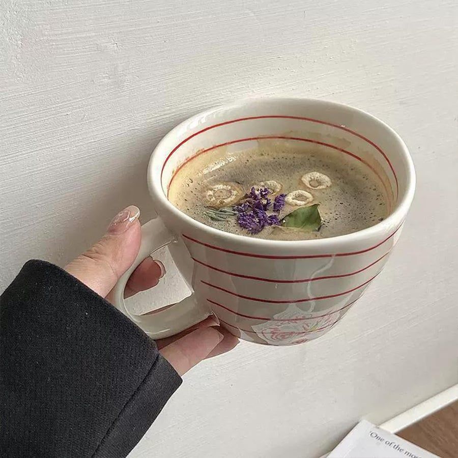  Cốc Stripe Ceramic 