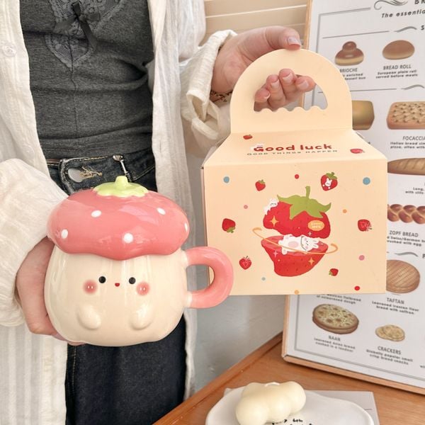  Cốc Gốm Bé Dâu Nhỏ 