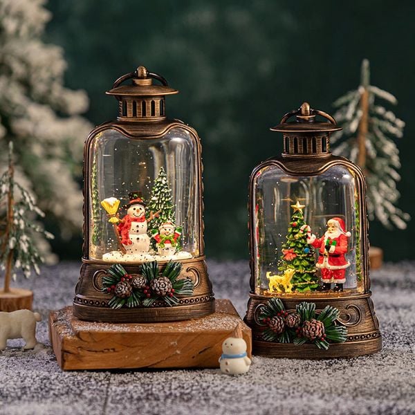  Hộp Nhạc Đèn Lồng Christmas Cổ Điển 