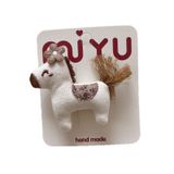  Kẹp Tóc Ngựa Thêu Hoa 