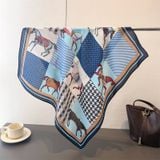  Khăn Lụa Cao Cấp Họa Tiết Ngựa 