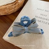  Kẹp Tóc Nơ Vải Jean 