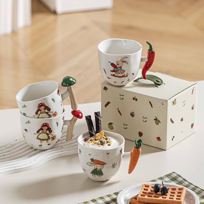  Cốc Gốm Vegetable 