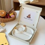  [ORDER] Khay Gốm Chia Ngăn Little Friend 
