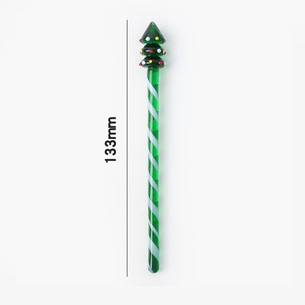  Que Khuấy Thủy Tinh Cây Thông Noel 