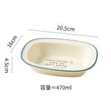  Đĩa Sứ Viền Màu Minimal 