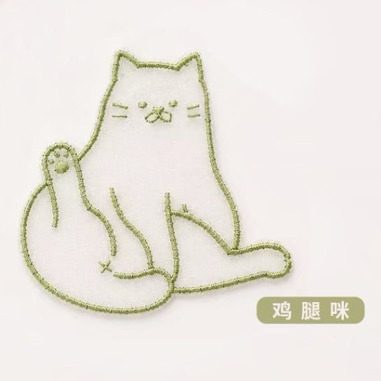  Bookmark Vải Mèo Lười Đáng Yêu 