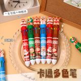  Bút Bi 10 Màu Christmas Capibara 