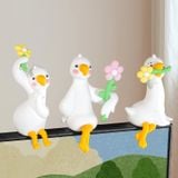  Hipper - Tượng Mini Chú Vịt Quack Quack Cầm Hoa 