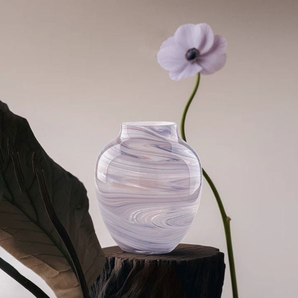  Bình Hoa Violet Silk Vase 