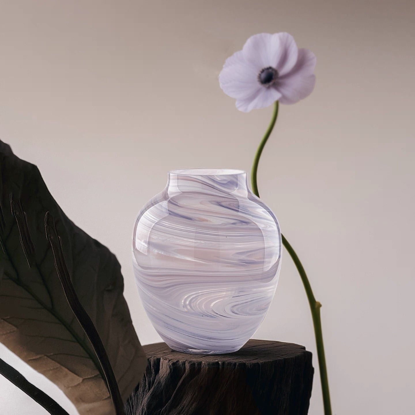  Bình Hoa Violet Silk Vase 