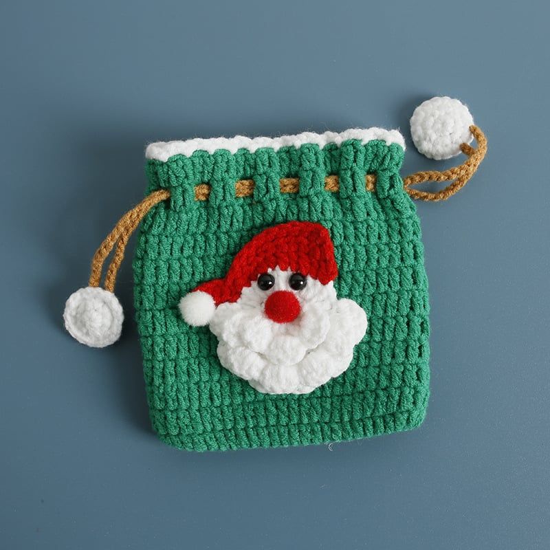  Túi Rút Len Móc Giáng Sinh 