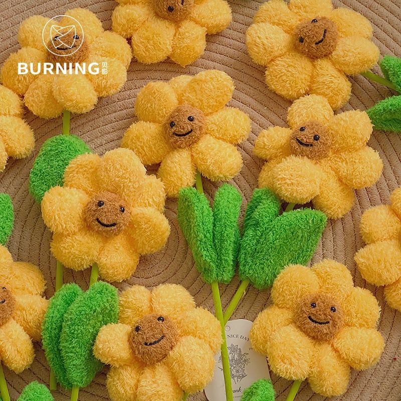  Cành Hướng Dương Bông Xù 