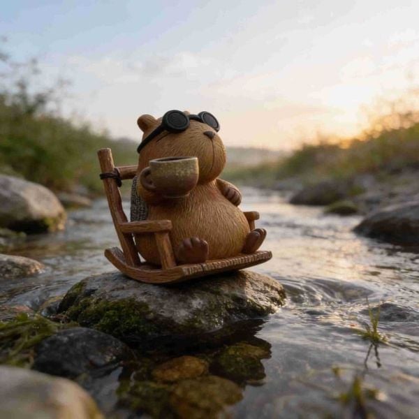  Tượng Trang Trí Capybara Đáng Yêu 