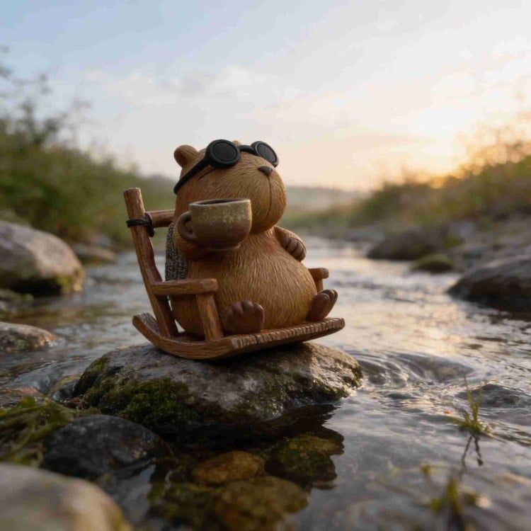  Tượng Trang Trí Capybara Đáng Yêu 