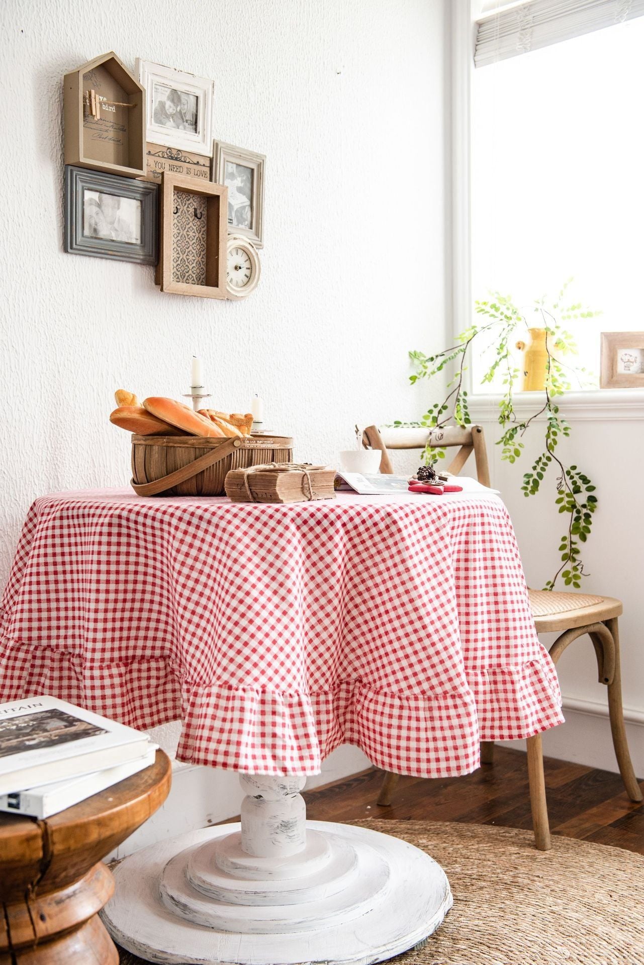  Khăn Trải Bàn Caro Đỏ IMAKI 