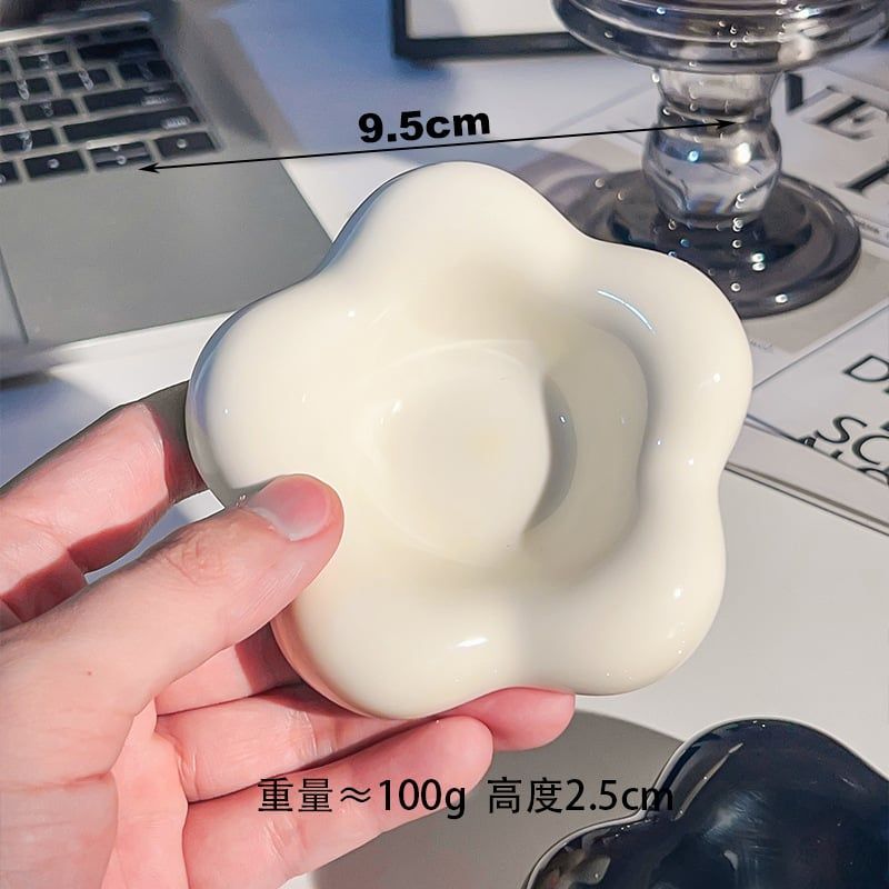  Đĩa Gia Vị Cánh Hoa Trắng 