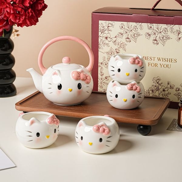  Bộ Ấm Trà Hello Kitty 