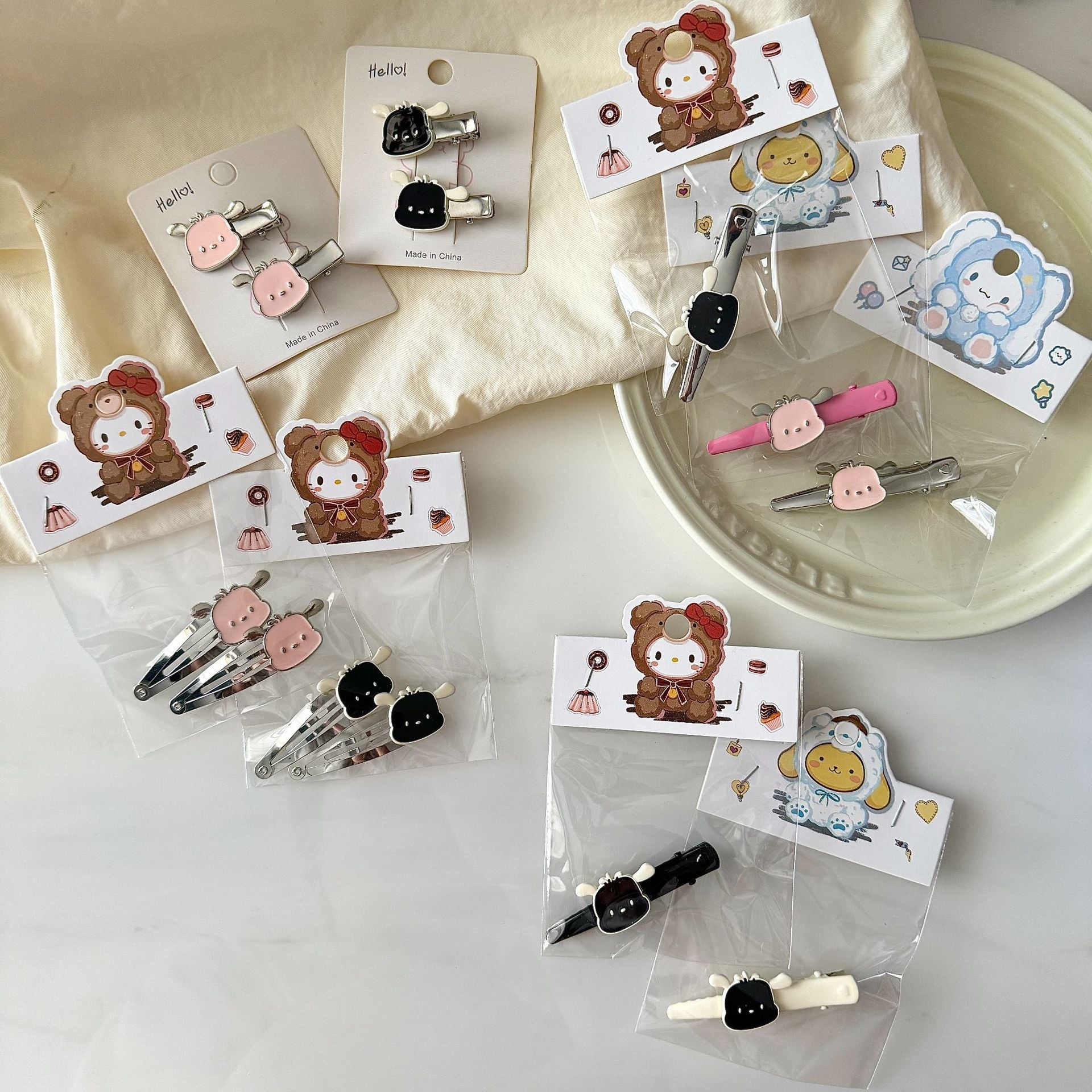  Kẹp Tóc Kim Loại Pochacco 