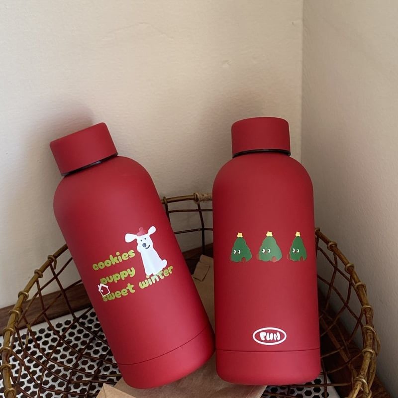  Bình Giữ Nhiệt Đỏ Giáng Sinh 