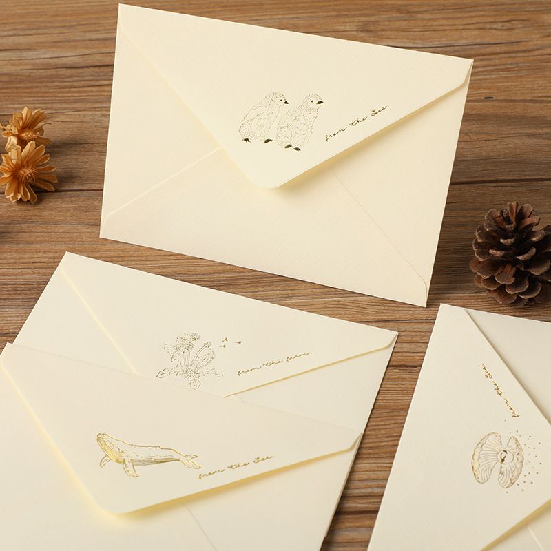  Phong Thư Họa Tiết Gold 