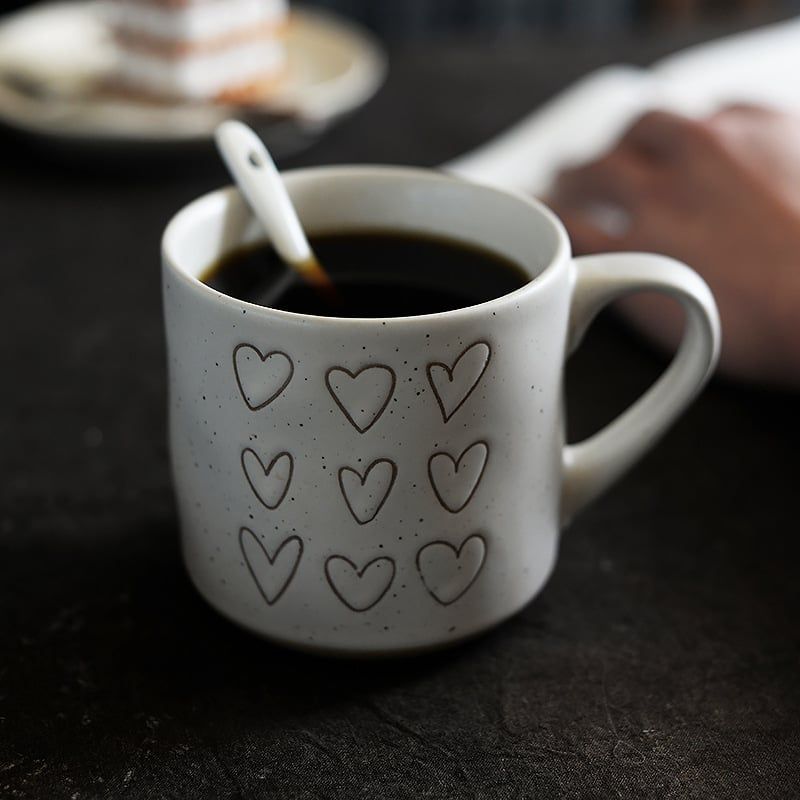  Cốc Trái Tim Vẽ Tay 