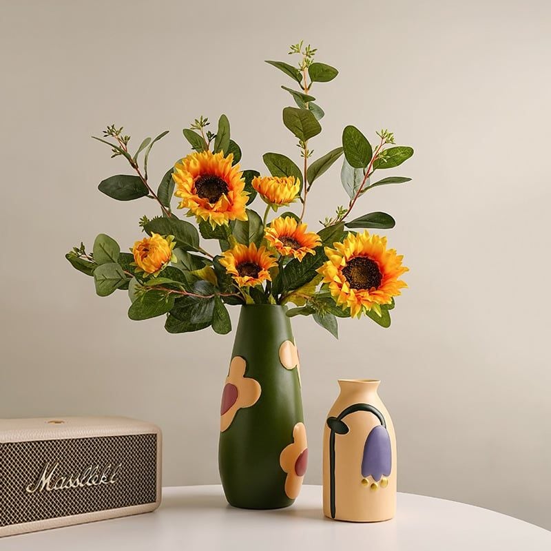  Bình Hoa Gốm Painting 