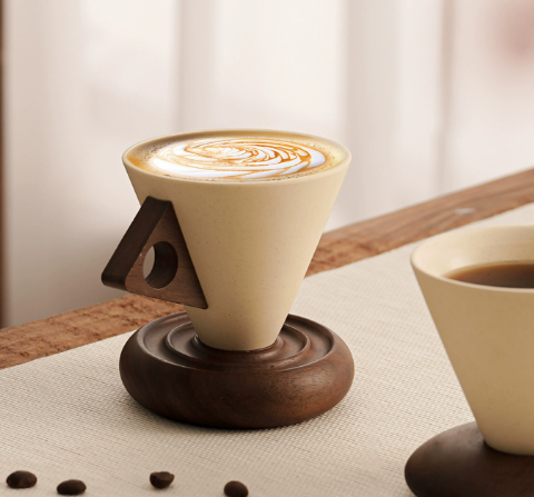  Cốc Cafe Hình Phễu Retro 